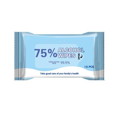 Antibacterial 75% alcohol disinfection wipes