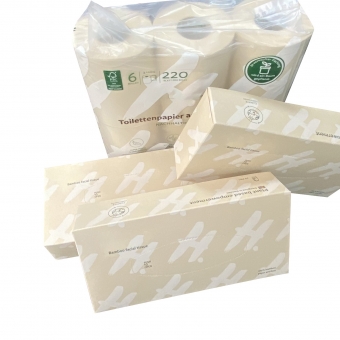 Bamboo pulp toilet paper